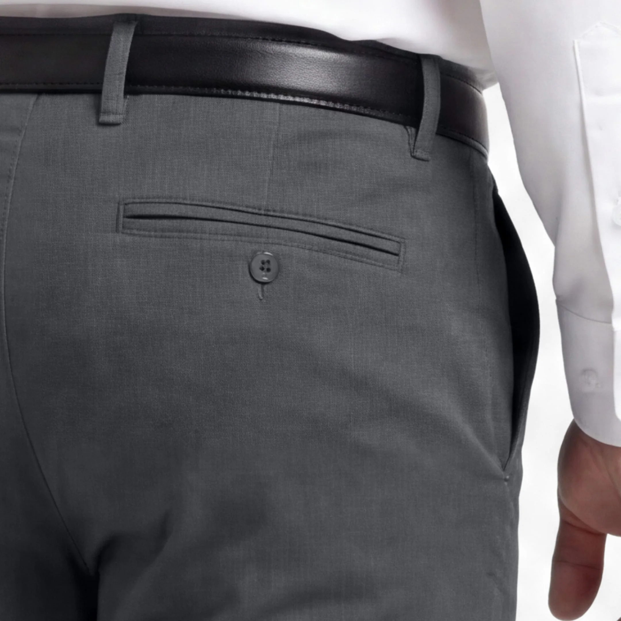 Straight Fit Charcoal Signature Chino - Image 4