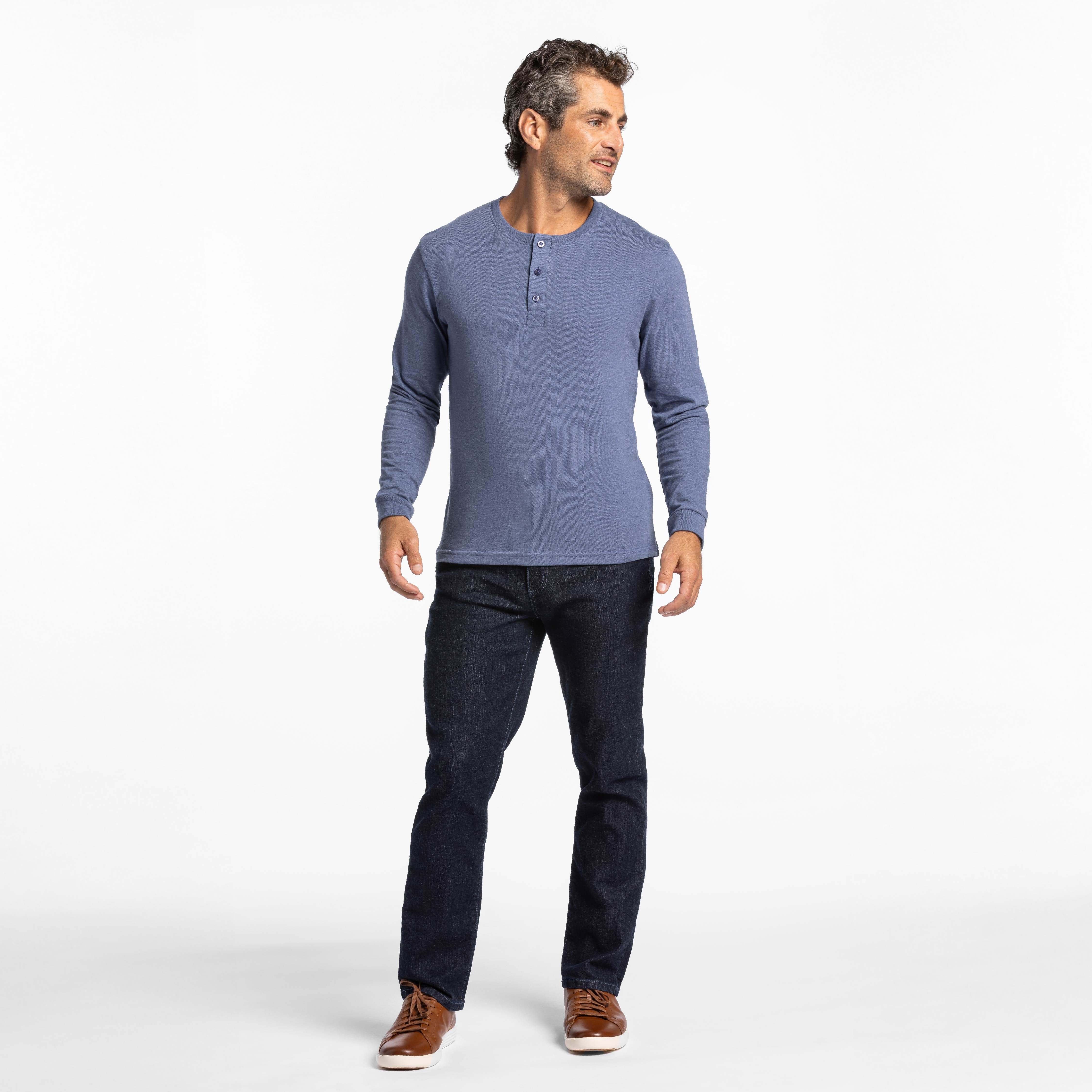 Straight Fit Indigo Wash Essential Jeans - Image 2