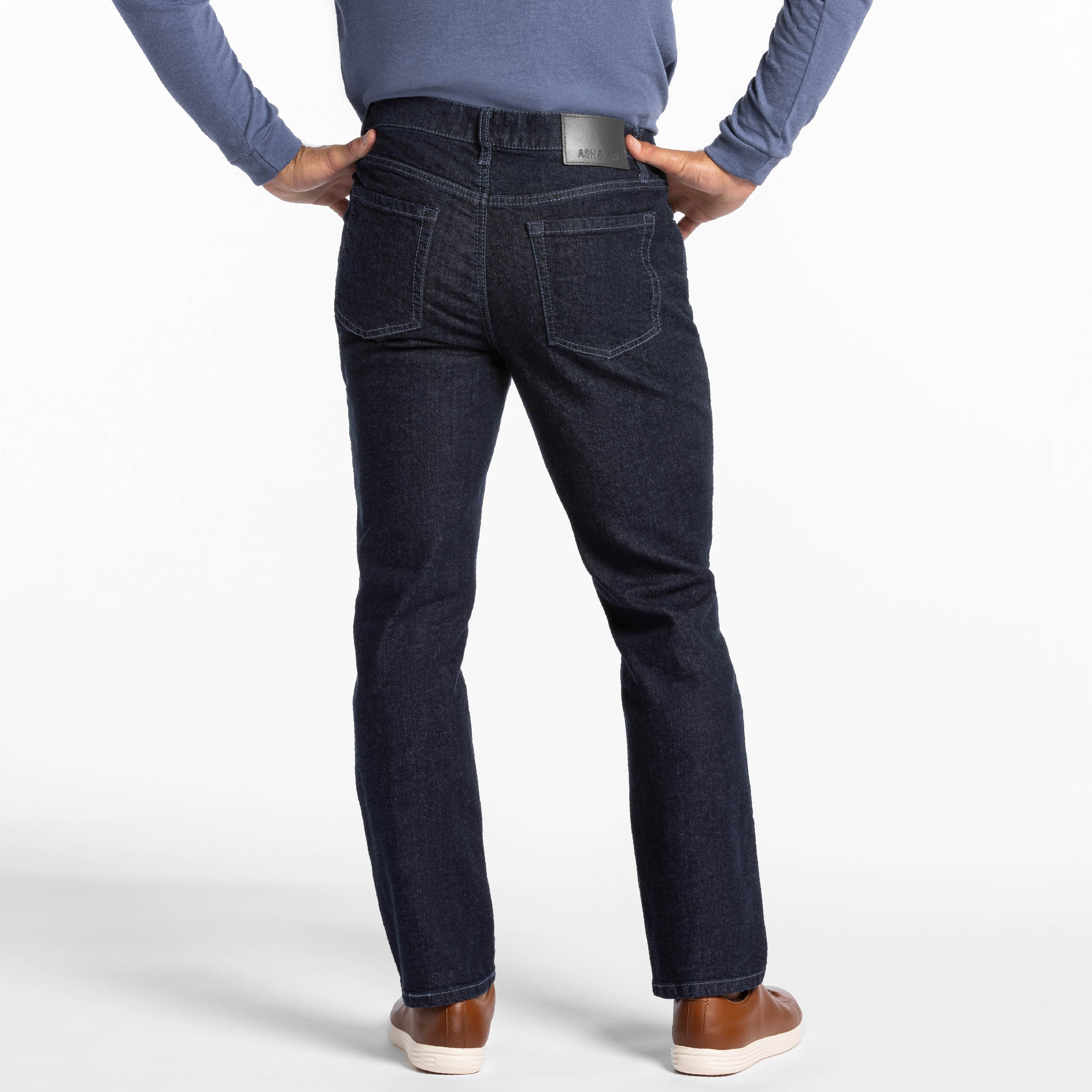 Straight Fit Indigo Wash Essential Jeans - Image 3
