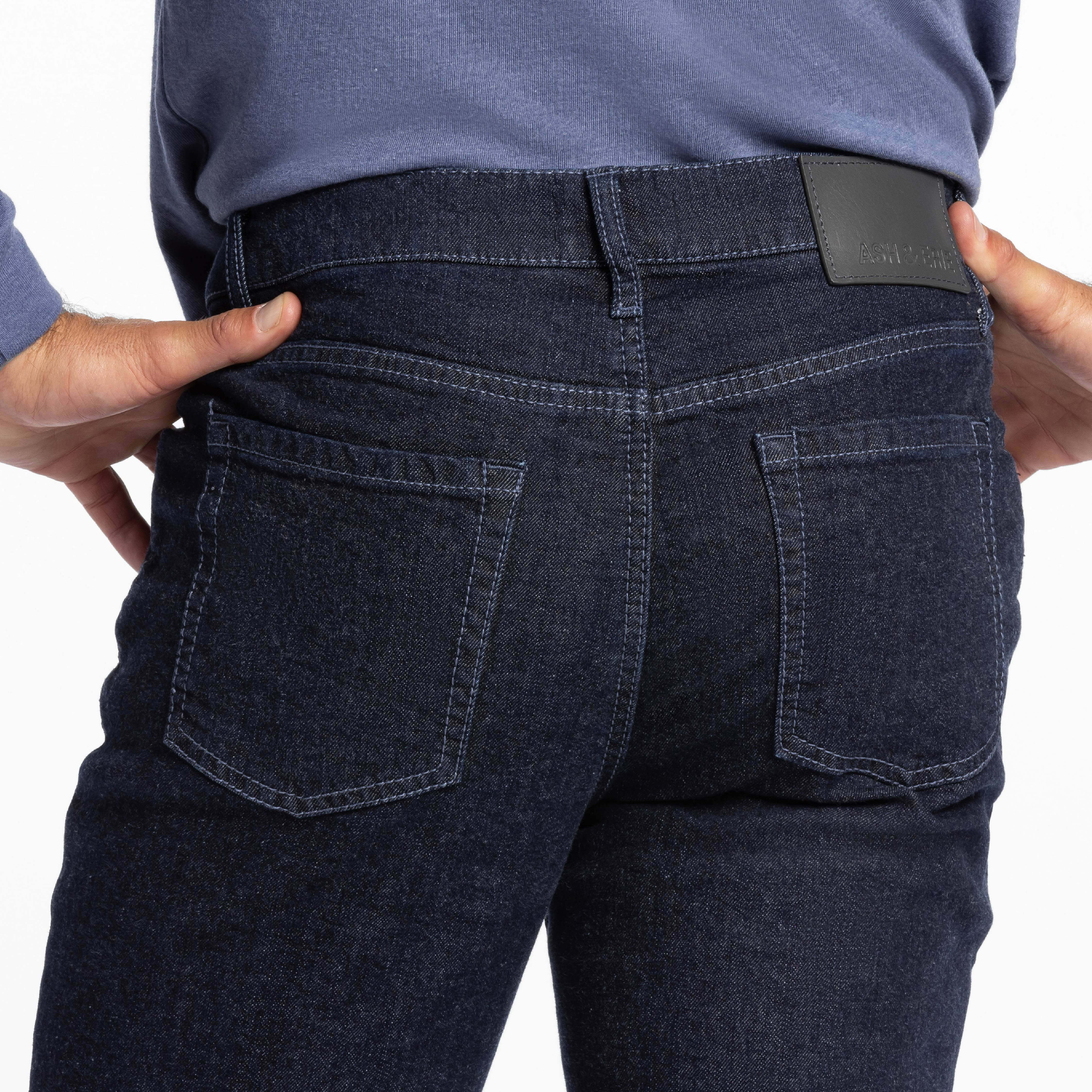 Straight Fit Indigo Wash Essential Jeans - Image 4