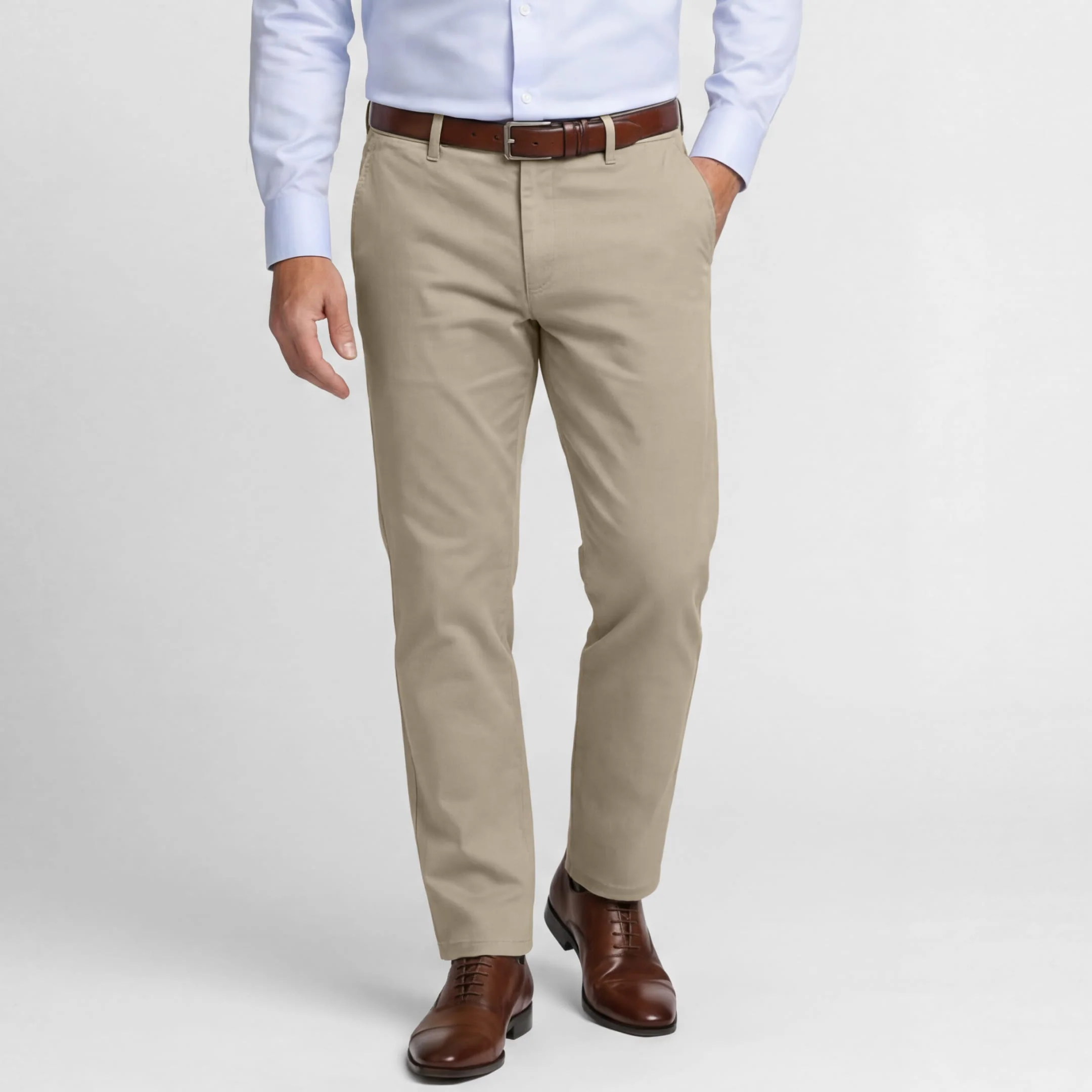 Straight Fit Khaki Signature Chino