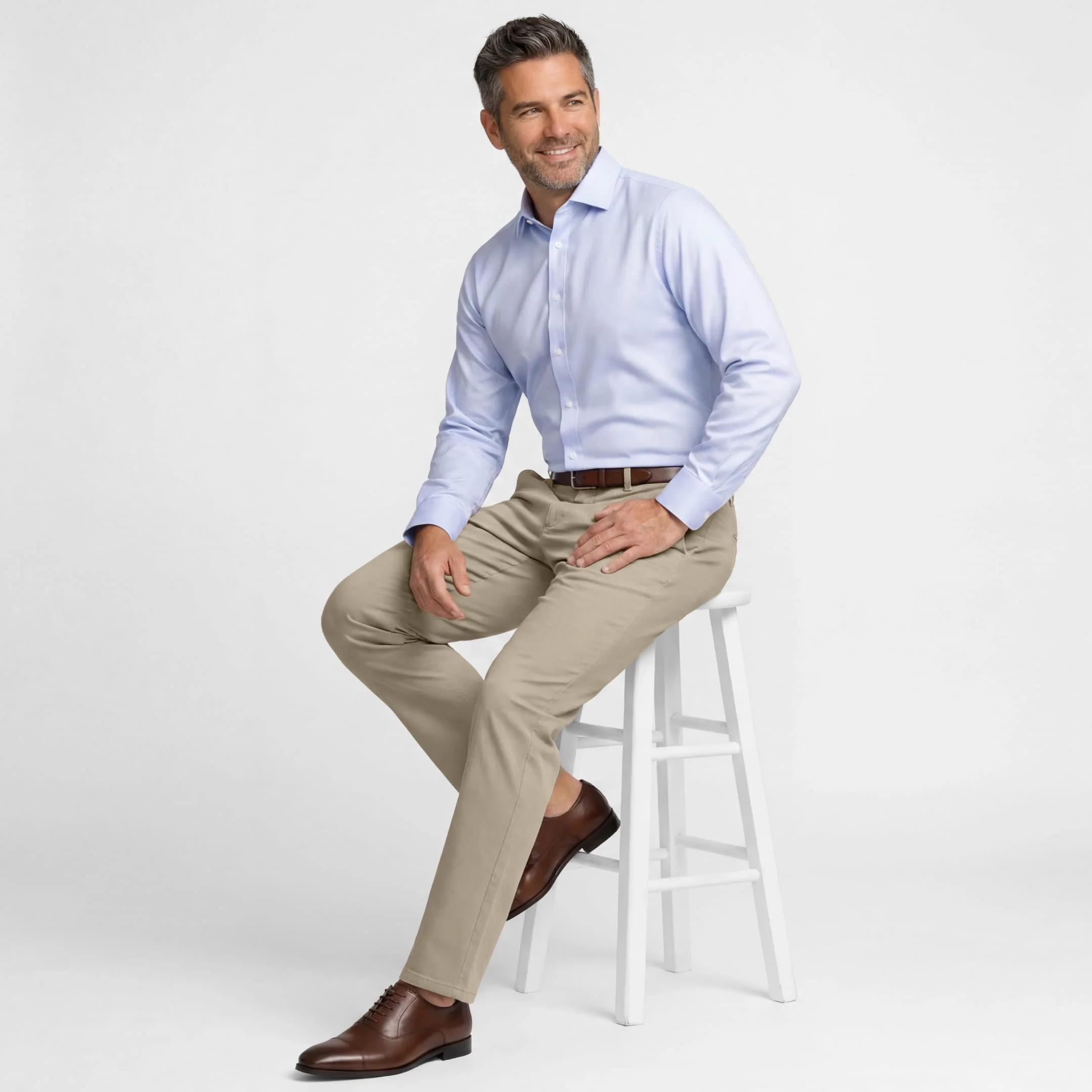 Straight Fit Khaki Signature Chino - Image 2