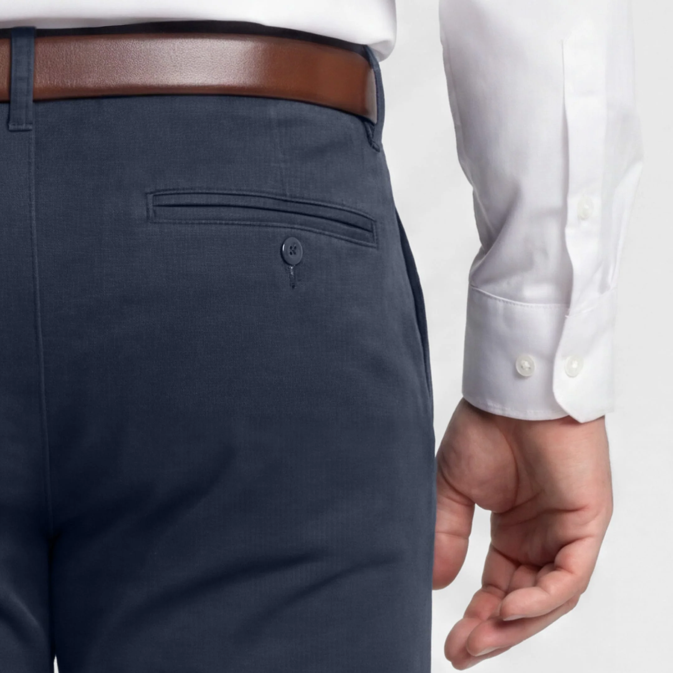 Straight Fit Navy Signature Chino - Image 5