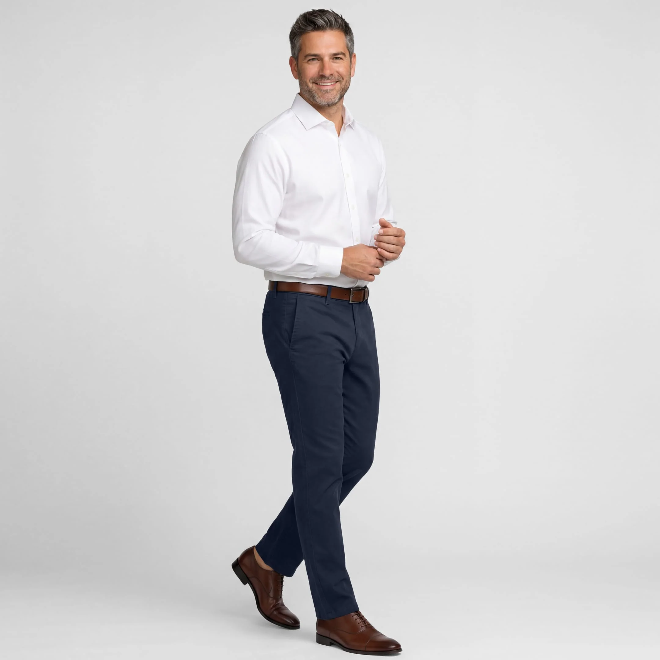 Straight Fit Navy Signature Chino - Image 6