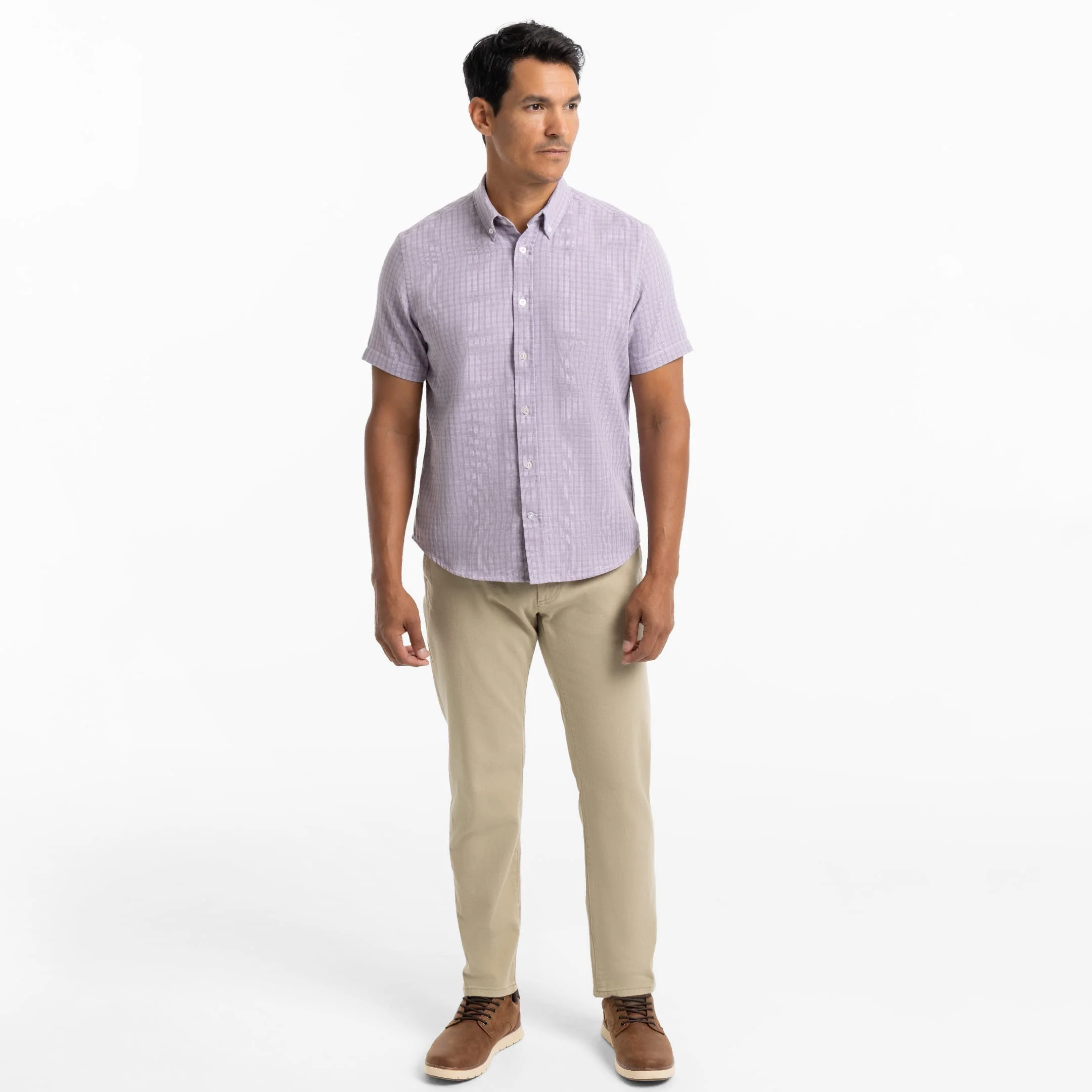 Thistle Tattersall Short Sleeve Wrinkle Free Shirt - Image 2