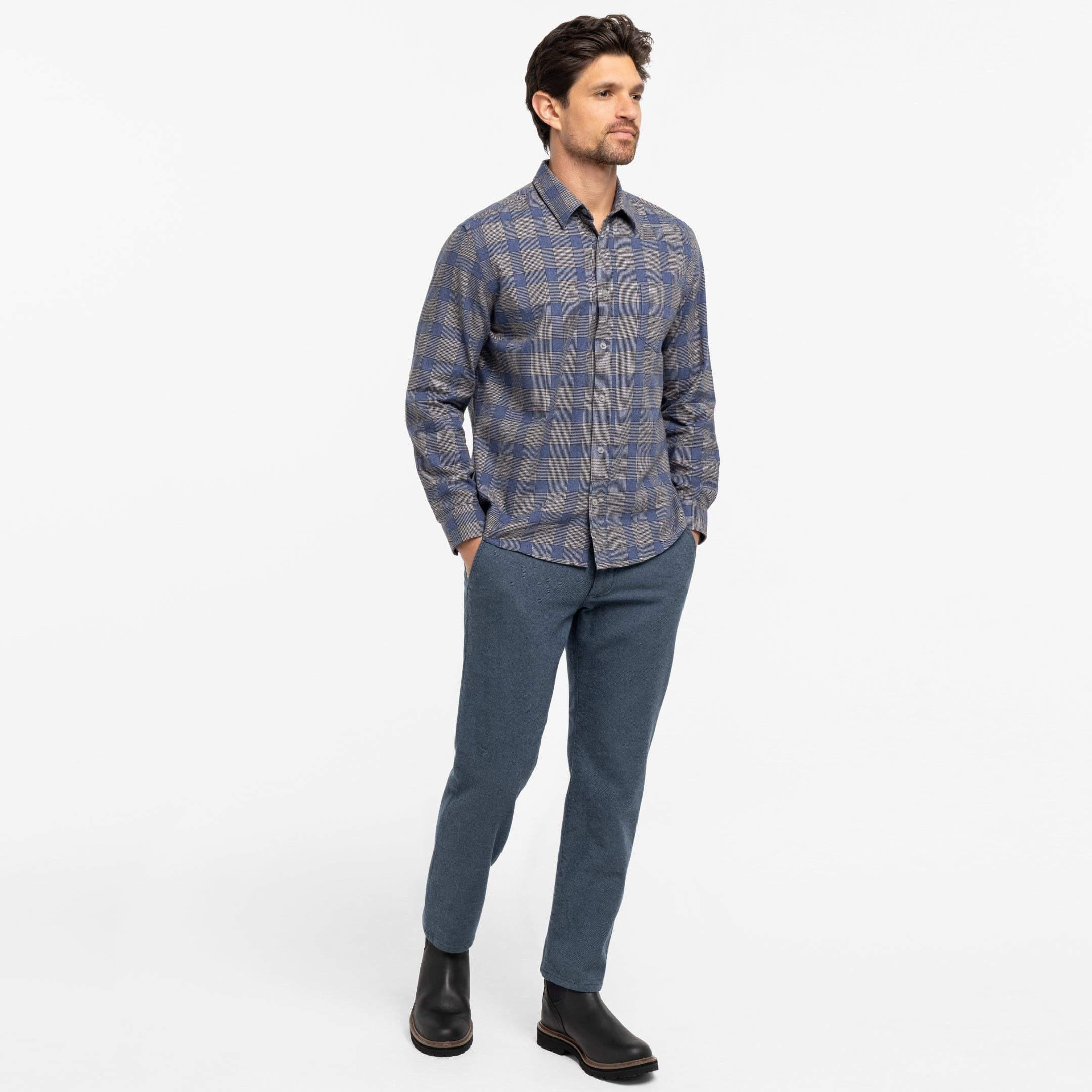 Timber Blue Plaid Shirt - Image 2