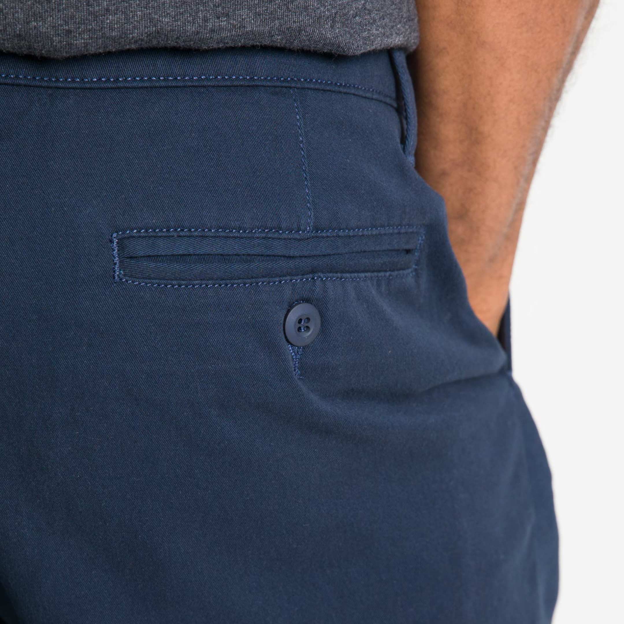 True Navy Lightweight Stretch Chino Short - Image 3