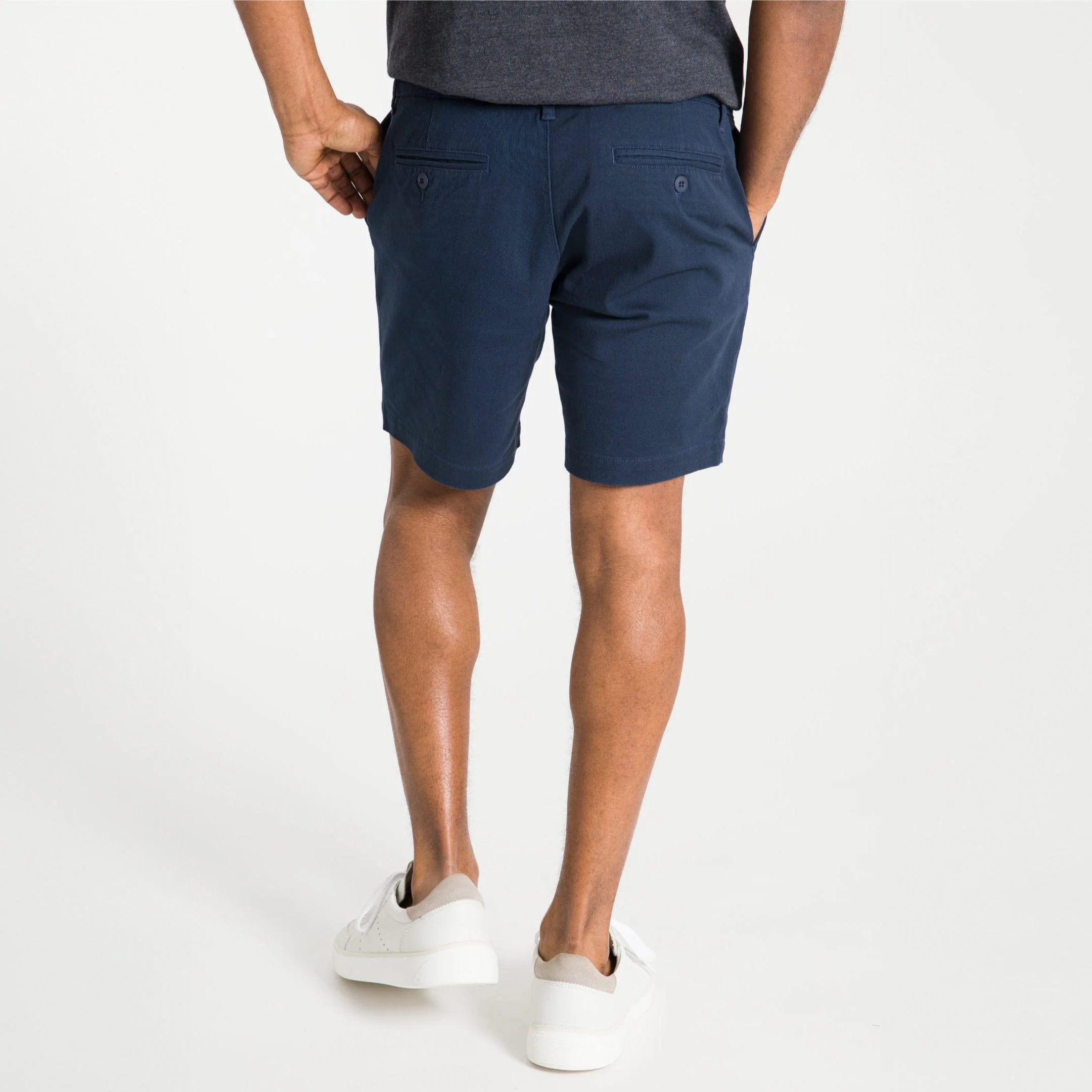 True Navy Lightweight Stretch Chino Short - Image 4