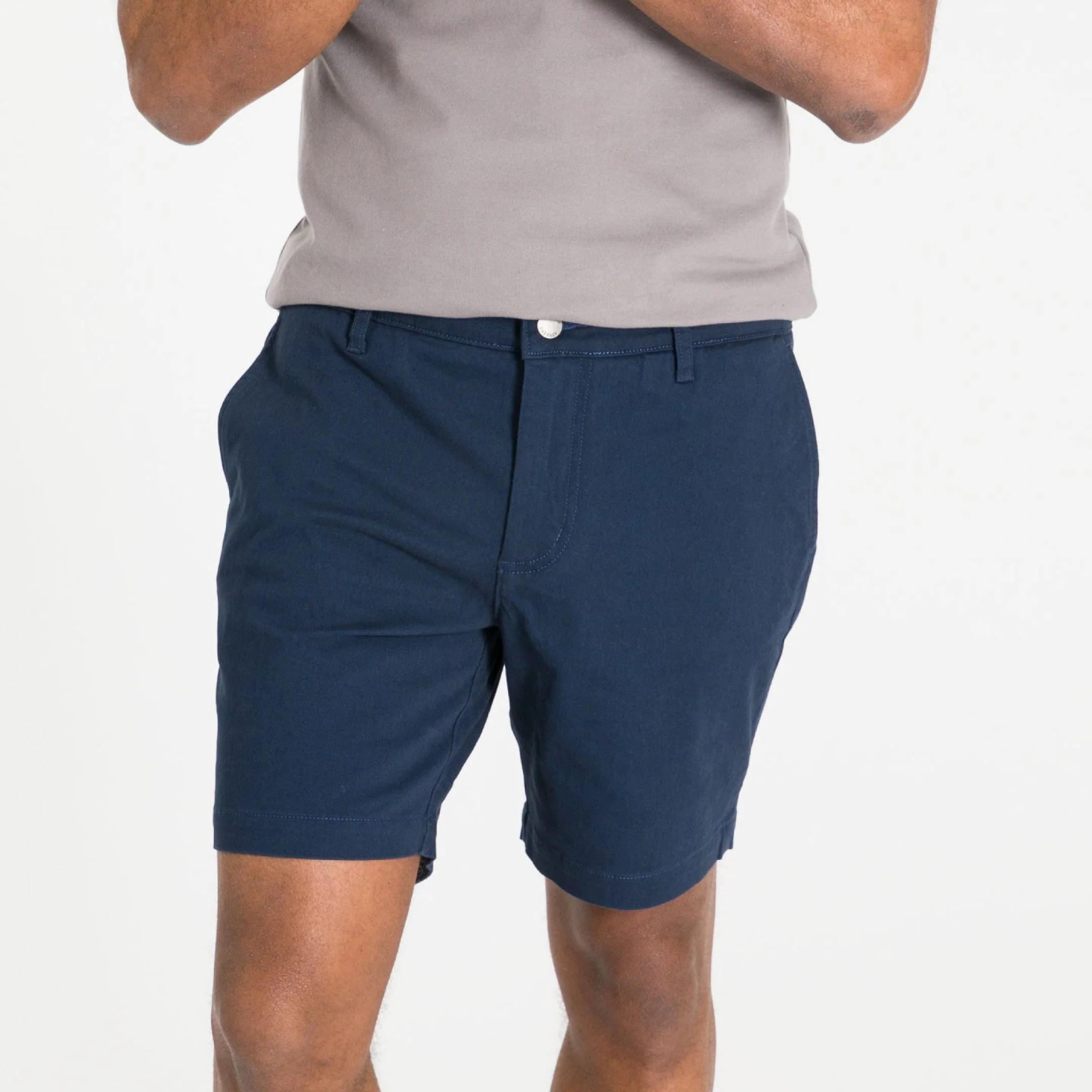 True Navy Lightweight Stretch Chino Short - Image 5