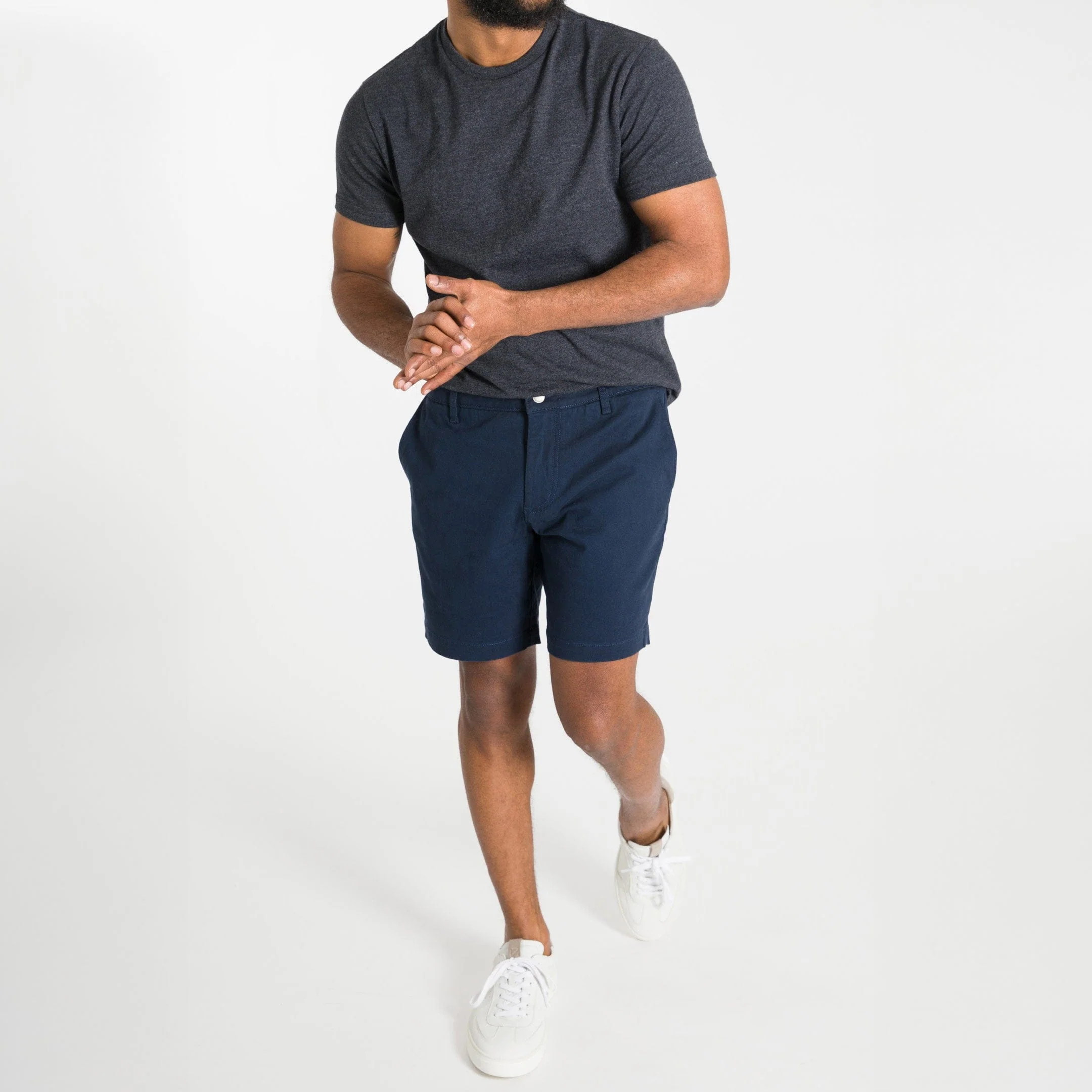 True Navy Lightweight Stretch Chino Short - Image 6