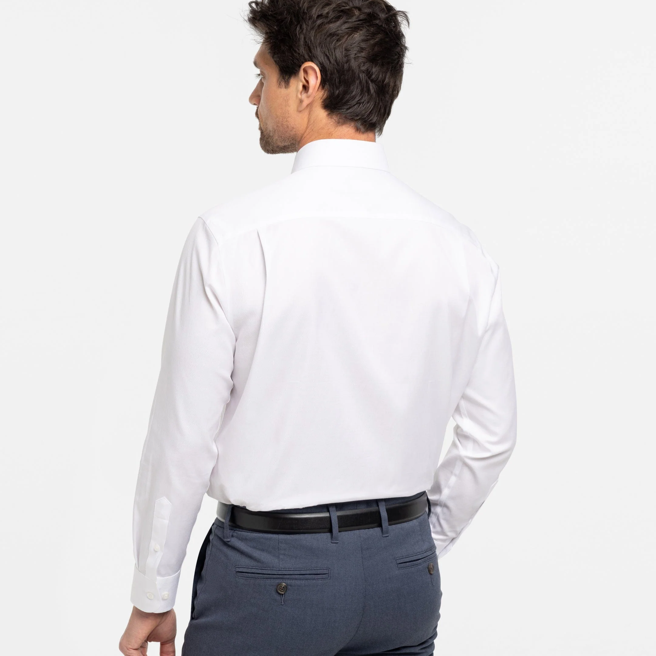 White Dobby Dress Shirt - Image 3