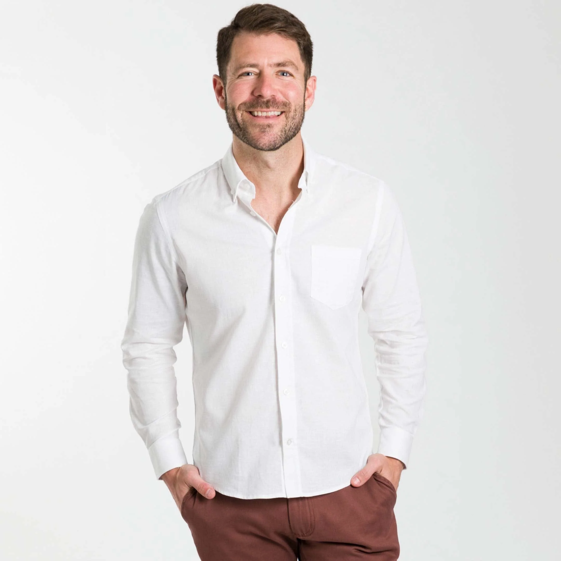 White Linen Shirt - Image 5